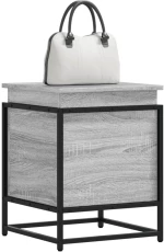 vidaXL Κουτί Αποθήκευσης με Γκρι Sonoma 40x40x51,5 εκ. Επεξ. Ξύλο