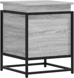 vidaXL Κουτί Αποθήκευσης με Γκρι Sonoma 40x40x51,5 εκ. Επεξ. Ξύλο