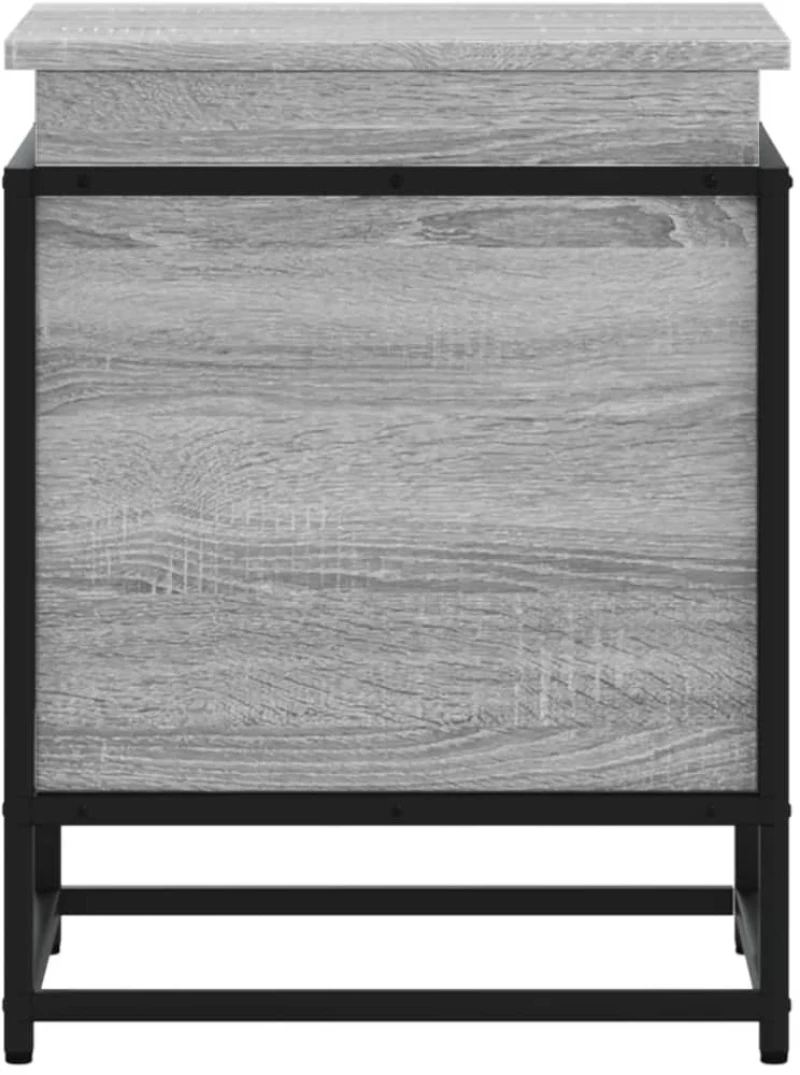 vidaXL Κουτί Αποθήκευσης με Γκρι Sonoma 40x40x51,5 εκ. Επεξ. Ξύλο