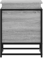 vidaXL Κουτί Αποθήκευσης με Γκρι Sonoma 40x40x51,5 εκ. Επεξ. Ξύλο