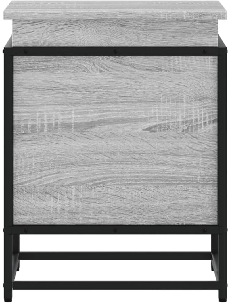 vidaXL Κουτί Αποθήκευσης με Γκρι Sonoma 40x40x51,5 εκ. Επεξ. Ξύλο