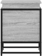 vidaXL Κουτί Αποθήκευσης με Γκρι Sonoma 40x40x51,5 εκ. Επεξ. Ξύλο