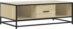 vidaXL Τραπεζάκι Σαλονιού Sonoma Δρυς 100x57x35εκ Επεξ. Ξύλο + Μέταλλο