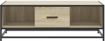 vidaXL Τραπεζάκι Σαλονιού Sonoma Δρυς 100x57x35εκ Επεξ. Ξύλο + Μέταλλο