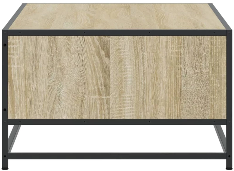 vidaXL Τραπεζάκι Σαλονιού Sonoma Δρυς 100x57x35εκ Επεξ. Ξύλο + Μέταλλο