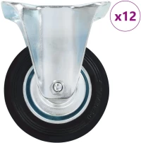 vidaXL Ρόδες Σταθερές 12 τεμ. 100 χιλ.