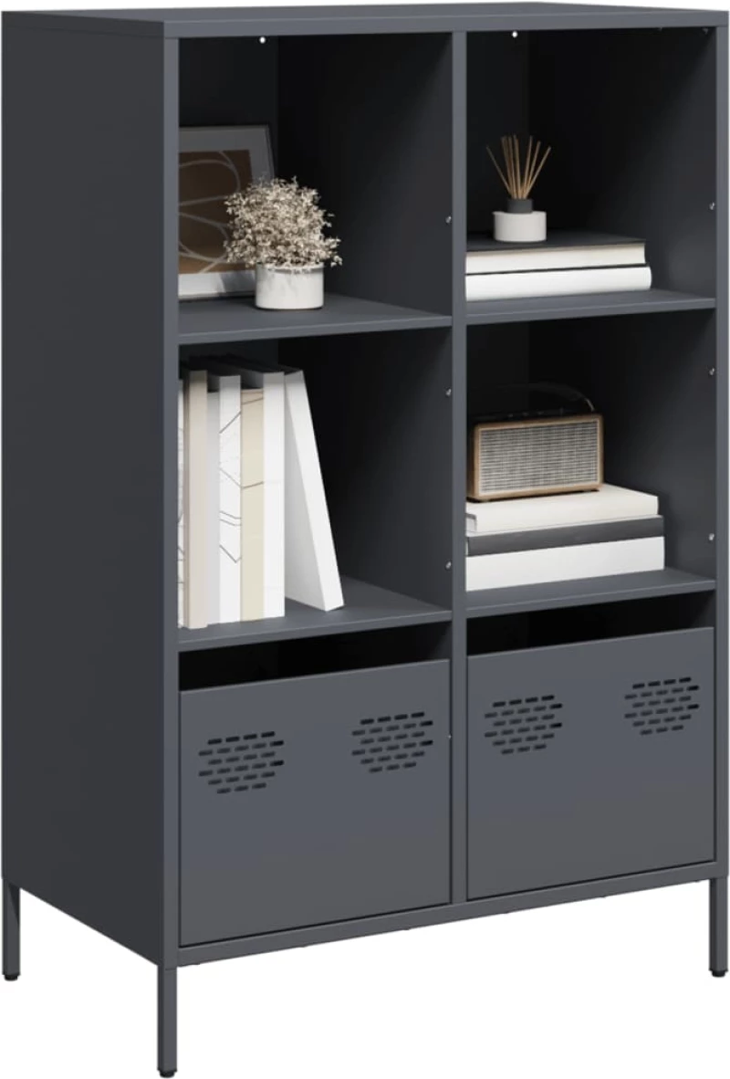 vidaXL Ντουλάπι Ανθρακί 68x39x103,5 εκ. από Χάλυβα