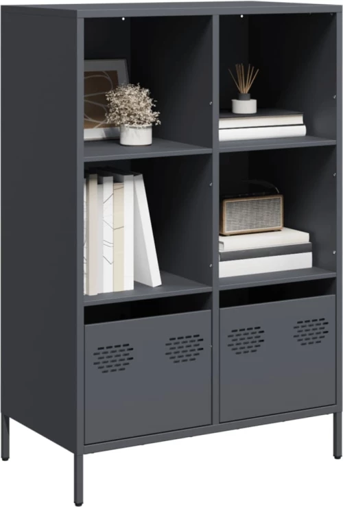vidaXL Ντουλάπι Ανθρακί 68x39x103,5 εκ. από Χάλυβα
