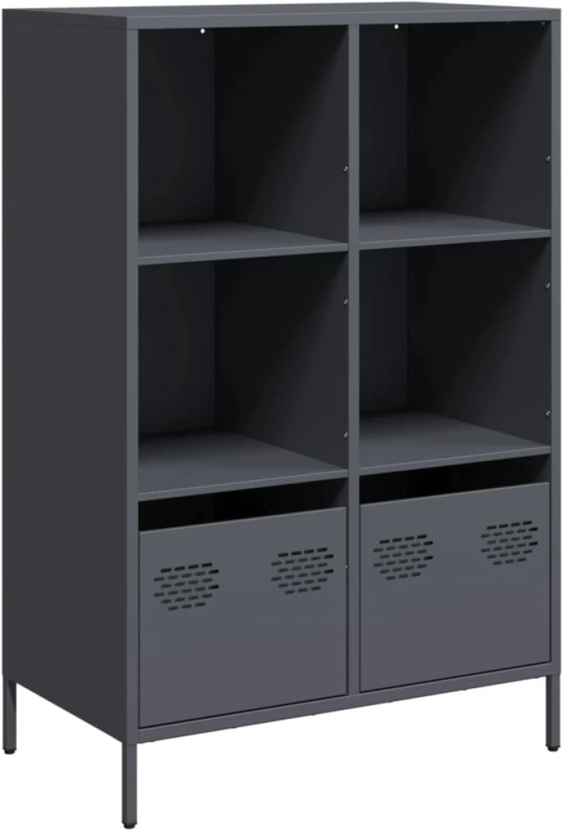 vidaXL Ντουλάπι Ανθρακί 68x39x103,5 εκ. από Χάλυβα