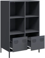 vidaXL Ντουλάπι Ανθρακί 68x39x103,5 εκ. από Χάλυβα