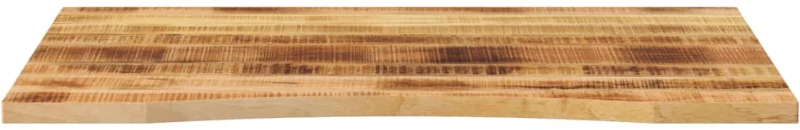 vidaXL Επιφάνεια Γραφείου Καμπύλη 100x80x2,5 εκ Μασίφ Ακατ. Μάνγκο