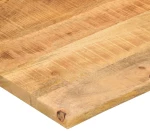 vidaXL Επιφάνεια Γραφείου Καμπύλη 100x80x2,5 εκ Μασίφ Ακατ. Μάνγκο