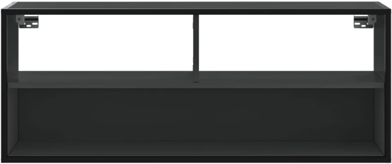vidaXL Έπιπλο Τηλεόρασης Μαύρο 100x31x39,5 εκ. Επεξεργ. Ξύλο / Μέταλλο