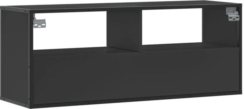 vidaXL Έπιπλο Τηλεόρασης Μαύρο 100x31x39,5 εκ. Επεξεργ. Ξύλο / Μέταλλο