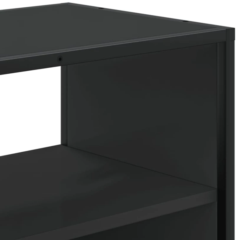 vidaXL Έπιπλο Τηλεόρασης Μαύρο 100x31x39,5 εκ. Επεξεργ. Ξύλο / Μέταλλο