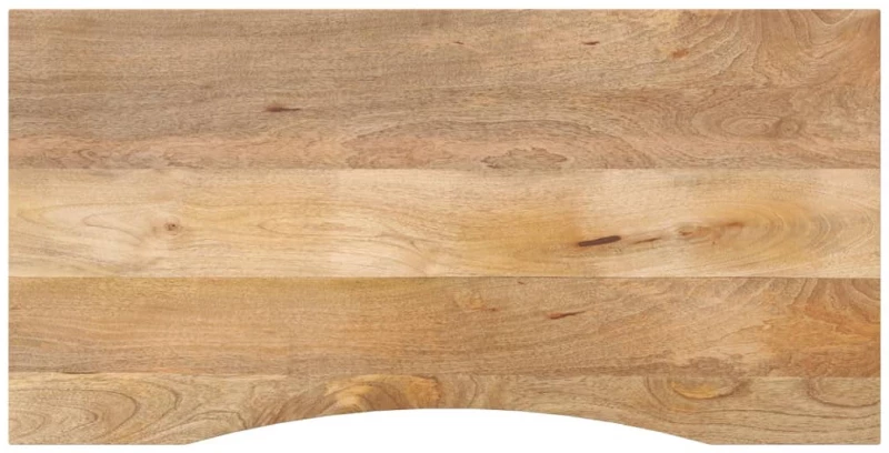 vidaXL Επιφάνεια Γραφείου Καμπύλη 110x60x2,5 εκ Μασίφ Ακατ. Μάνγκο