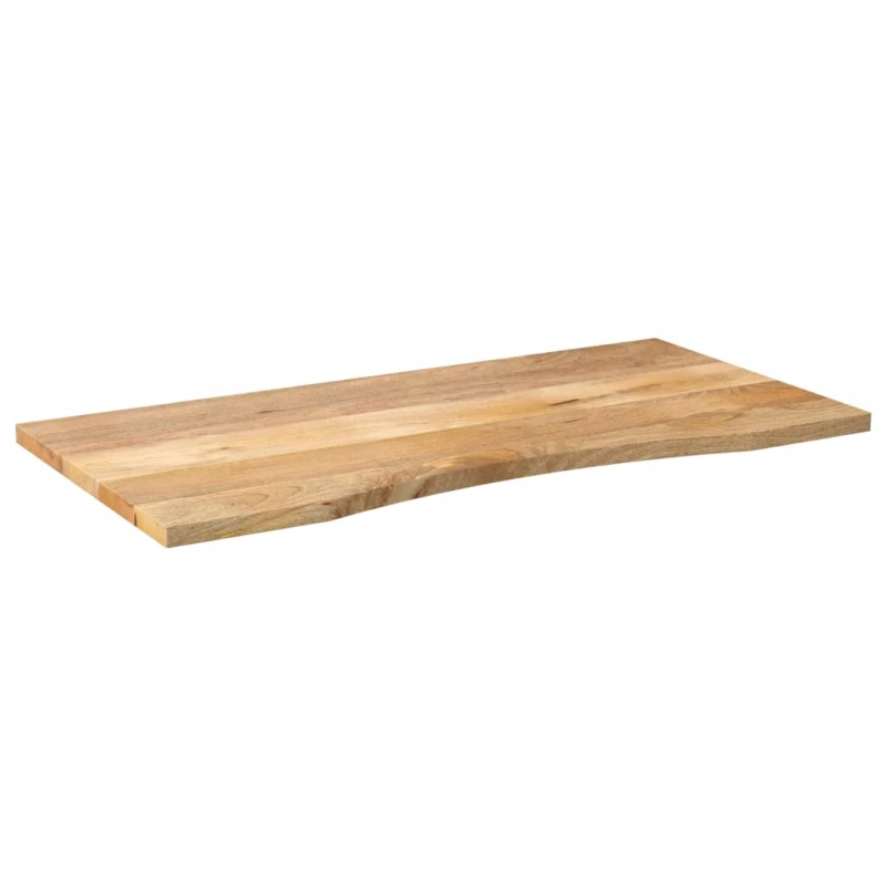 vidaXL Επιφάνεια Γραφείου Καμπύλη 110x60x2,5 εκ Μασίφ Ακατ. Μάνγκο