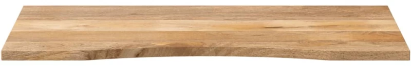 vidaXL Επιφάνεια Γραφείου Καμπύλη 110x60x2,5 εκ Μασίφ Ακατ. Μάνγκο