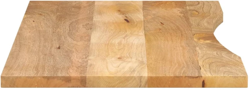 vidaXL Επιφάνεια Γραφείου Καμπύλη 110x60x2,5 εκ Μασίφ Ακατ. Μάνγκο