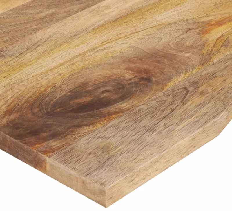 vidaXL Επιφάνεια Γραφείου Καμπύλη 110x60x2,5 εκ Μασίφ Ακατ. Μάνγκο