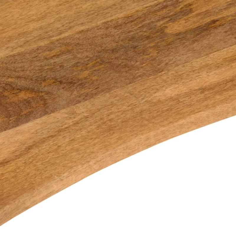 vidaXL Επιφάνεια Γραφείου Καμπύλη 90x50x2,5 εκ Μασίφ Ακατ. Μάνγκο