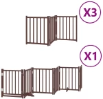 vidaXL Διαχωριστικό Σκύλων/Πόρτα Πτυσσόμενο 15 Πάνελ 750εκ Ξύλο Λεύκας