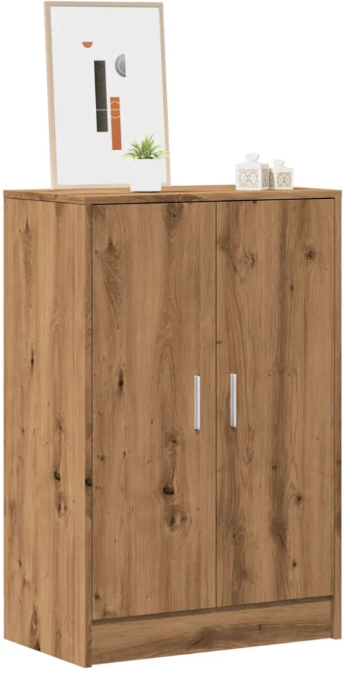 vidaXL Παπουτσοθήκη Αρτισιανή Δρυς 60x35x92 εκ. Επεξεργασμένο Ξύλο