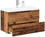 vidaXL Ντουλάπι Μπάνιου με Νιπτήρα Παλ. Ξύλο 81x39,5x49 εκ.