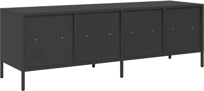 vidaXL Έπιπλο Τηλεόρασης Μαύρο 135x39x43,5 εκ. Ατσάλι Ψυχρής Έλασης