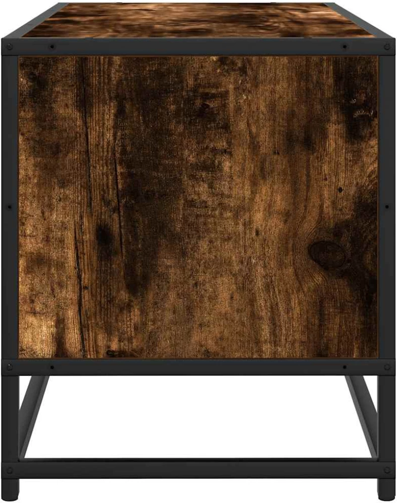 vidaXL Έπιπλο Τηλεόρασης Καπνιστή Δρυς 80x34,5x40εκ Επεξ. Ξύλο/Μέταλλο