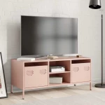 vidaXL Έπιπλο Τηλεόρασης Ροζ 101,5x39x43,5 εκ. Ατσάλι Ψυχρής Έλασης