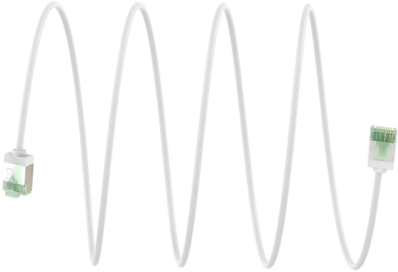 GOOBAY καλώδιο δικτύου 74360, CAT 8.1 U/FTP, slim, copper, 40Gbps, 1m, λευκό