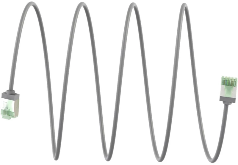 GOOBAY καλώδιο δικτύου 74347, CAT 8.1 U/FTP, slim, copper, 40Gbps, 2m, γκρι