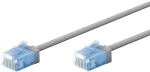 GOOBAY καλώδιο δικτύου 74224, CAT 6A U/UTP, slim, copper, 10Gbps, 3m, γκρι