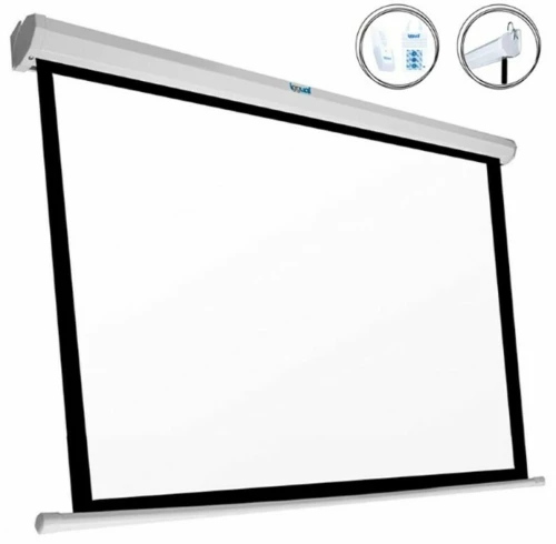 Ηλεκτρική Οθόνη Τοίχου iggual PSIES240 Λευκό (240 x 240 cm)