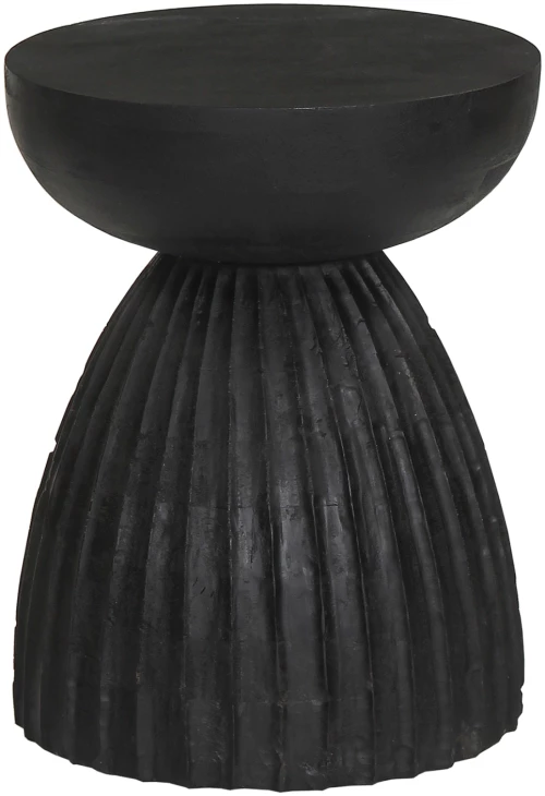 ΣΚΑΜΠΟ ΣΤΡΟΓΓΥΛΟ SCALLOP HM9702 ΜΑΣΙΦ MANGO ΣΕ ΣΕ ΜΑΥΡΟ ΧΡΩΜΑ Φ35x45Υεκ.