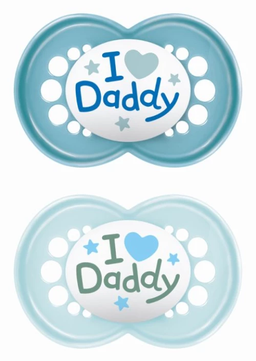 MAM Πιπίλα Ι Love Mummy & Daddy Σιλικόνης 16+ μηνών 265SB1c
