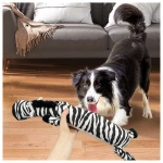 Welcome To The Jungle Plush Zebra Toy Παιχνίδι Σκύλου 58x22x9cm