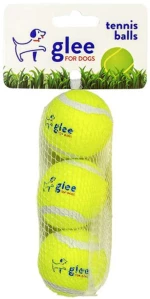 Glee Παιχνίδι Σκύλου Tennis Ball Κίτρινο 6cm, 3pcs