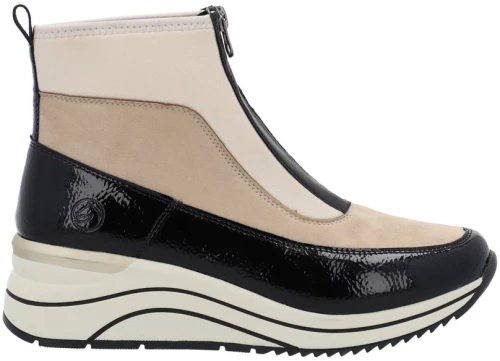 Remonte D0T71-60 Ανατομικό Μποτάκι Sneaker Κρεμ