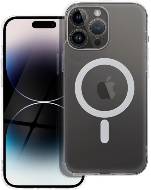 FROST MAG COVER case with camera protection compatible with MagSafe for IPHONE 14 Pro Max transparent