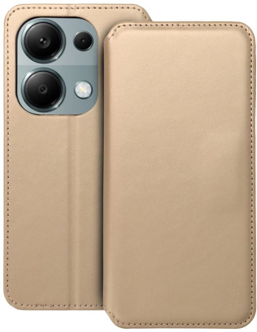 DUAL POCKET Book case for XIAOMI Redmi Note 13 Pro 4G gold