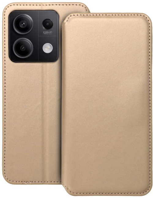 DUAL POCKET Book case for XIAOMI Redmi Note 13 5G gold