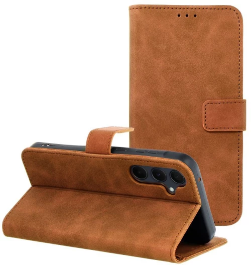 TENDER Book Case for SAMSUNG A35 5G brown
