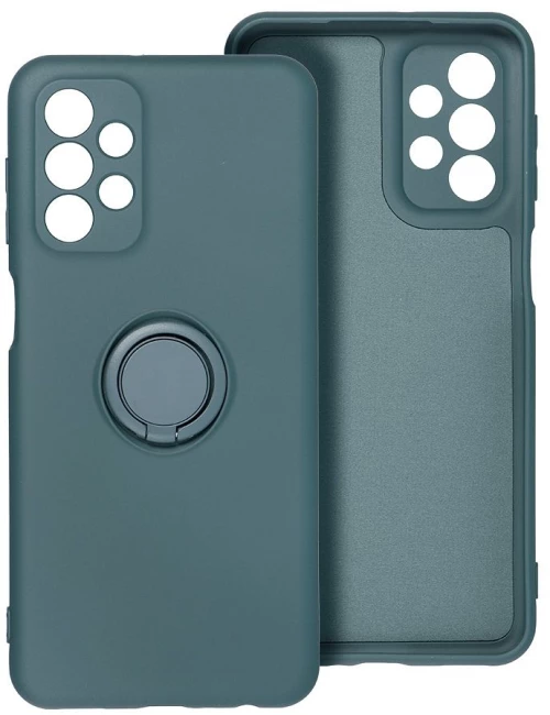 SILICONE RING case for SAMSUNG A35 5G green