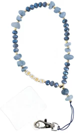 LOVE pendant for the phone / cord length 44cm (22cm in the loop) / on hand - lite blue