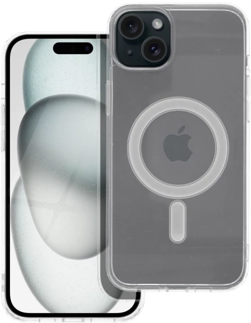 CLEAR MAG COVER case compatible with MagSafe for IPHONE 15 Plus transparent