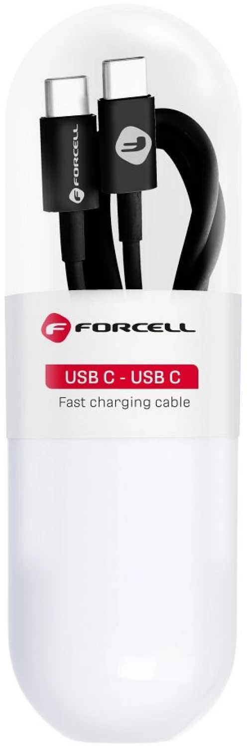 FORCELL C293 cable Type C to Type C PD QC 48W TUBE 1 m black