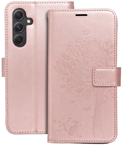 MEZZO Book case for SAMSUNG A54 5G tree rose gold