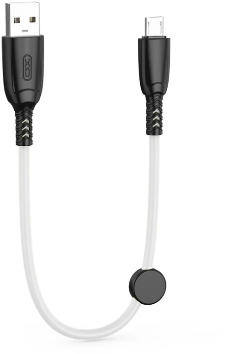 XO cable NB247 USB - microUSB 0,25 m 6A white